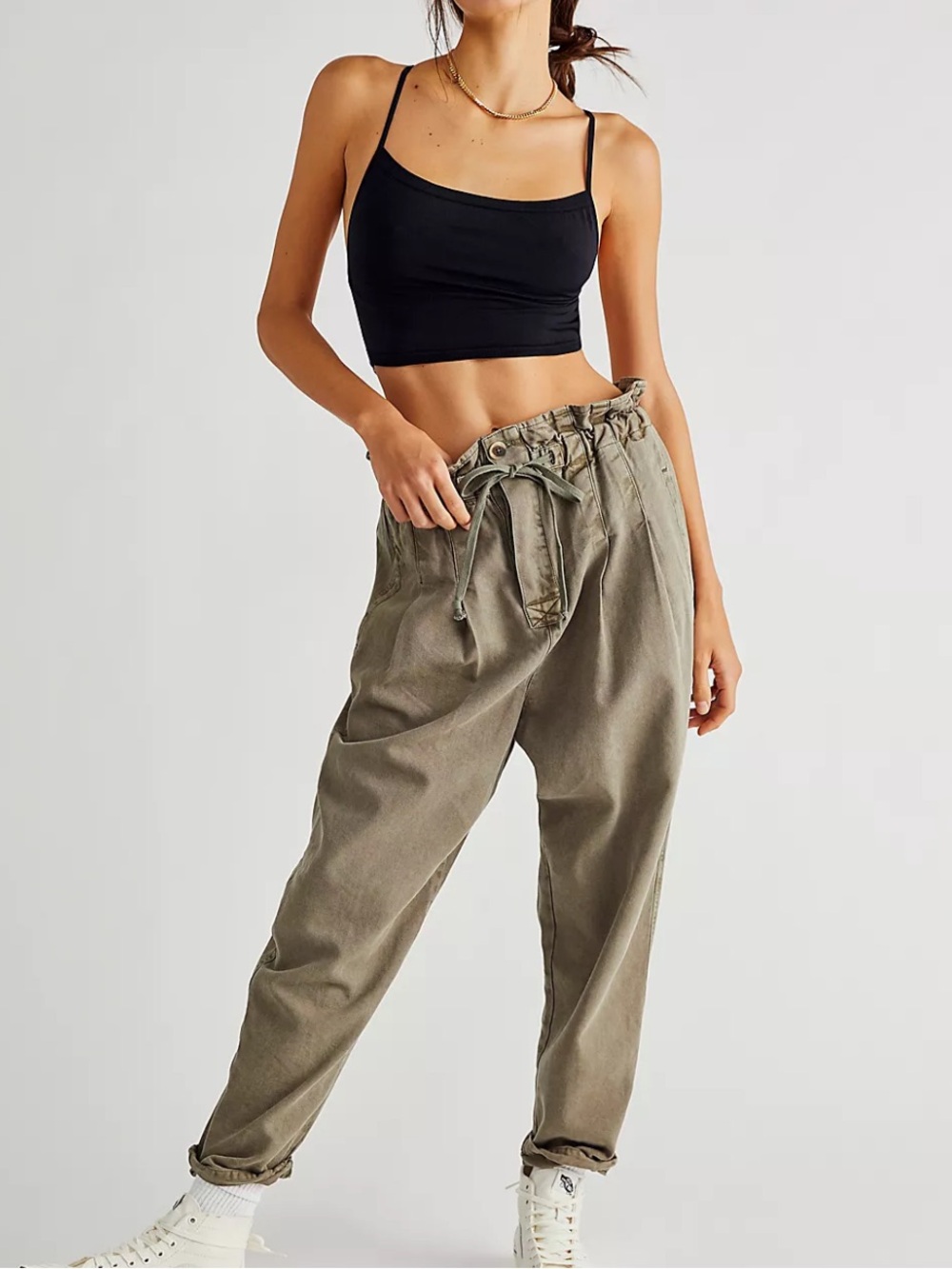 Free People margate pleated trousers medium